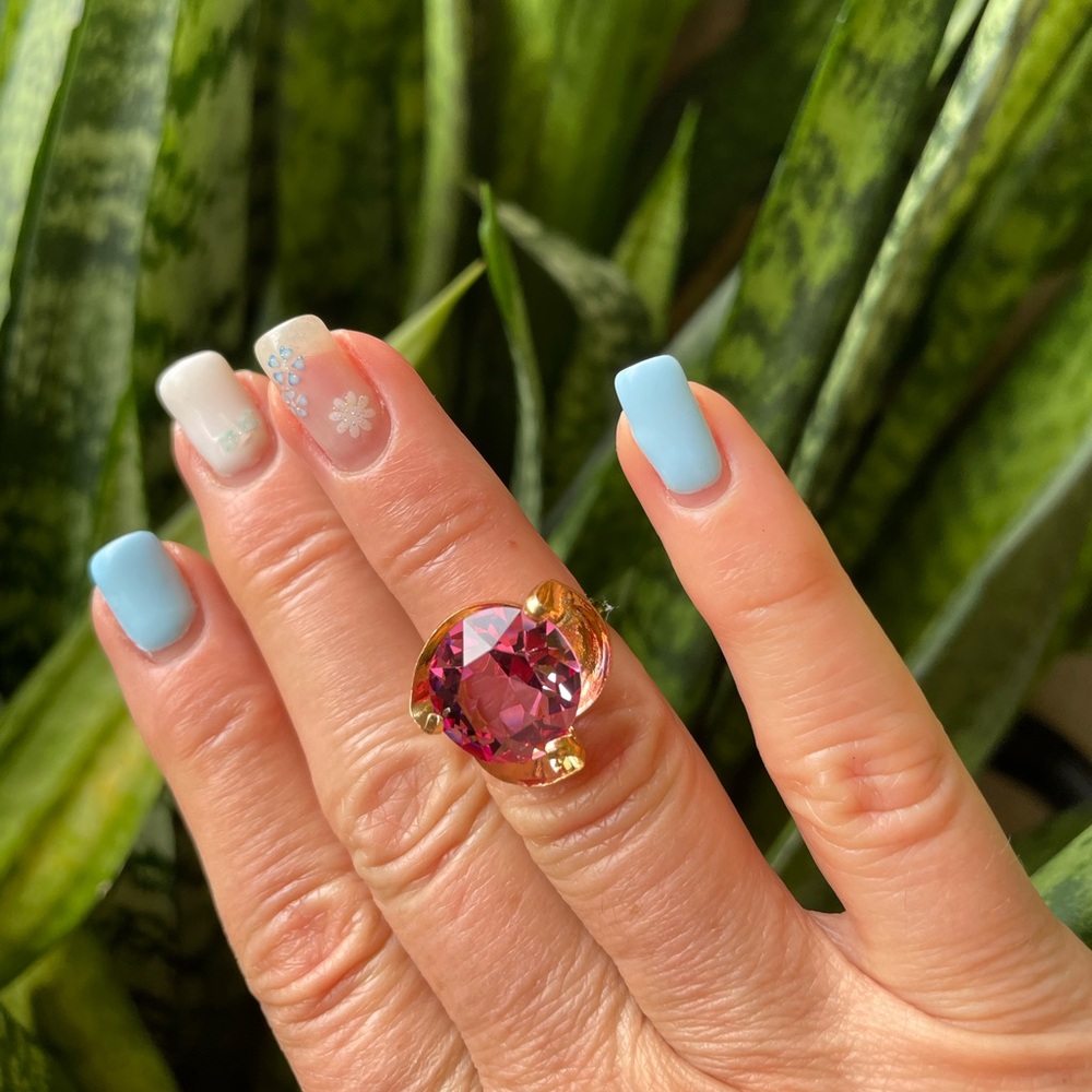 10K GF Pink Semi Precious Ring